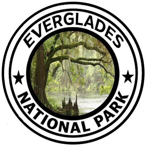 Rogue River Tactical Everglades National Park Sticker 5" Round Car Auto Decal Florida