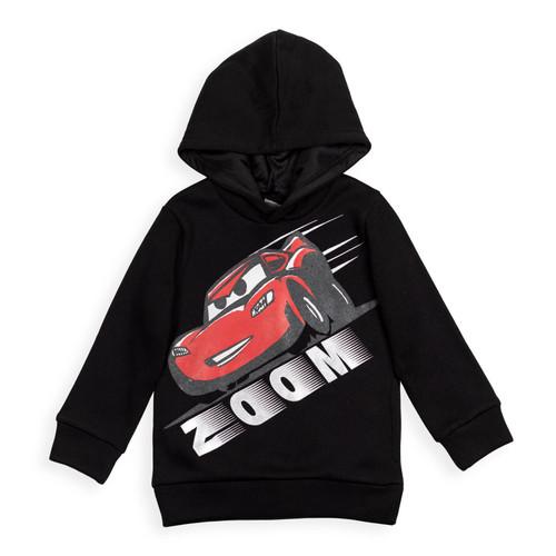 Disney Pixar Cars Lightning McQueen Little Boys Fleece Pullover Hoodie Black 7-8 Disney Pixar Cars Lightning McQueen Little Boys Fleece Pullover Hoodie Black 7-8