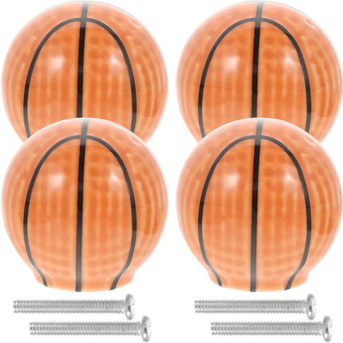 VOSAREA Cabinet Knobs Cabinet Knobs Cabinet Knobs 4pcs Cabinet Doorknob Furniture Knobs Drawer Pulls Handle Basketball Shape Cupboard Knobs Closet Door Knobs Drawer Knobs Drawer Knobs