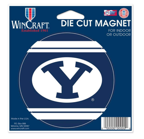 WinCraft Brigham Young University BYU Cougars Logo 4" Inch Round Die Cut Magnet WinCraft Brigham Young University BYU Cougars Logo 4" Inch Round Die Cut Magnet