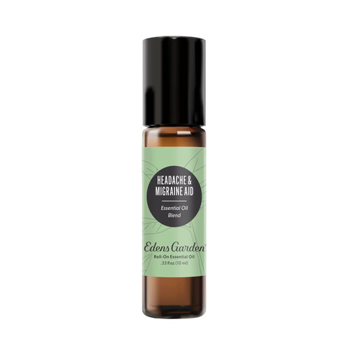 Edens Garden Headache & Migraine Aid Essential Oil Blend, 100% Pure & Natural Premium Best Recipe Therapeutic Aromatherapy Essential Oil Blends 10 ml Roll-On