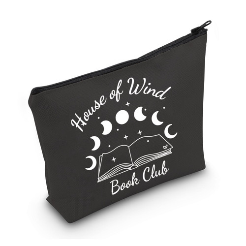 MNIGIU Bookworm Gift House Of Wind Book Club Cosmetic Bag Velaris Gift Acotar Makeup Bag Book Lover Gift Booktok Merchandise (House Of Wind Book Club Black) MNIGIU Bookworm Gift House Of Wind Book Club Cosmetic Bag Velaris Gift Acotar Makeup Bag Book Lover Gift Booktok Merchandise (House Of Wind Book Club Black)