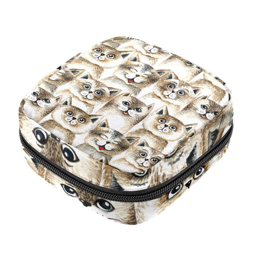 Makeup Bag Cat Animal Cosmetic Bag Makeup Pouch Travel Toiletry Bag Organizer Storage Bag for Women Girls