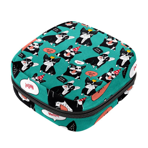 Dog French Bulldog Makeup Bag Zipper Pouch Travel Cosmetic Organizer for Women and Girls Dog French Bulldog Makeup Bag Zipper Pouch Travel Cosmetic Organizer for Women and Girls