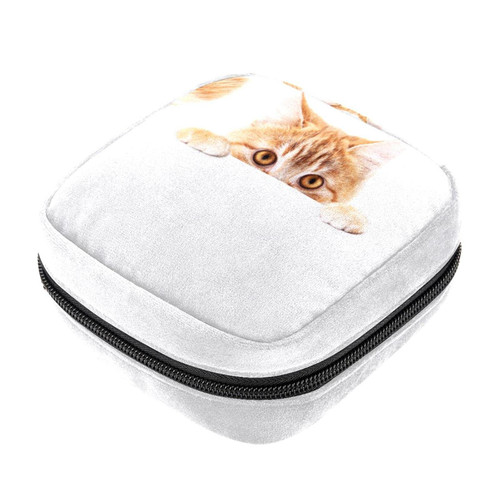 Makeup Bag Cat Funny Cosmetic Bag Makeup Pouch Travel Toiletry Bag Organizer Storage Bag for Women Girls