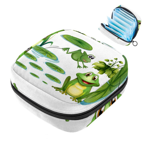 Makeup Bag Cute Green Frog Cosmetic Bag Makeup Pouch Travel Toiletry Bag Organizer Storage Bag for Women Girls Makeup Bag Cute Green Frog Cosmetic Bag Makeup Pouch Travel Toiletry Bag Organizer Storage Bag for Women Girls