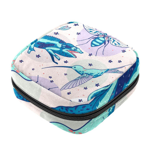 Makeup Bag Frog Bird Gecko Cosmetic Bag Makeup Pouch Travel Toiletry Bag Organizer Storage Bag for Women Girls Makeup Bag Frog Bird Gecko Cosmetic Bag Makeup Pouch Travel Toiletry Bag Organizer Storage Bag for Women Girls