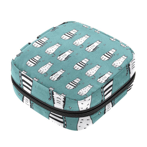 Makeup Bag Funny Cat Pattern Cosmetic Bag Makeup Pouch Travel Toiletry Bag Organizer Storage Bag for Women Girls