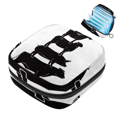 Makeup Bag Goat and Pig Farm Cosmetic Bag Makeup Pouch Travel Toiletry Bag Organizer Storage Bag for Women Girls Makeup Bag Goat and Pig Farm Cosmetic Bag Makeup Pouch Travel Toiletry Bag Organizer Storage Bag for Women Girls