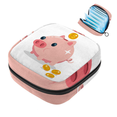 Makeup Bag Money Box Pig Cosmetic Bag Makeup Pouch Travel Toiletry Bag Organizer Storage Bag for Women Girls Makeup Bag Money Box Pig Cosmetic Bag Makeup Pouch Travel Toiletry Bag Organizer Storage Bag for Women Girls