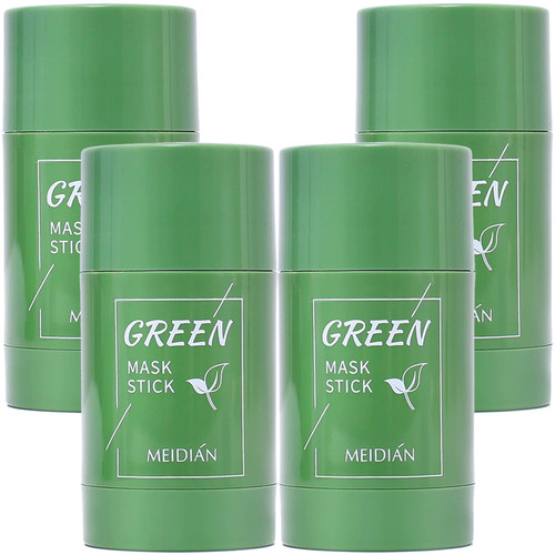 4Pcs Green Tea Mask Stick for Face, Green Tea Purifying Clay Stick Mask Blackhead Remover, Deep Pore Cleansing, Face Moisturizer, Skin Brightening, Removes Blackheads Green Tea Mask for all Skin Types 4Pcs Green Tea Mask Stick for Face, Green Tea Purifying Clay Stick Mask Blackhead Remover, Deep Pore Cleansing, Face Moisturizer, Skin Brightening, Removes Blackheads Green Tea Mask for all Skin Types
