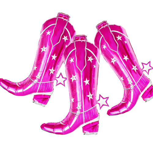 3pcs Cowgirl boot balloons,34Inch pink boot helium balloons for girly pink western cowgirl theme birthday party decoration Disco theme Last Rodeo Bachelorette Party decoration balloons 3pcs Cowgirl boot balloons,34Inch pink boot helium balloons for girly pink western cowgirl theme birthday party decoration Disco theme Last Rodeo Bachelorette Party decoration balloons