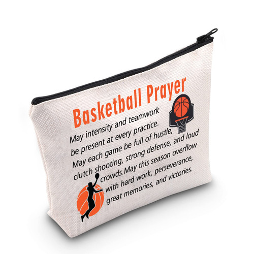 MEIKIUP Basketball Cosmetic Travel Toiletry Bag Basketball Player Gifts Basketball Lover Gift Basketball Inspiration Gift for Coaches Team (Basketball Prayer Bag) MEIKIUP Basketball Cosmetic Travel Toiletry Bag Basketball Player Gifts Basketball Lover Gift Basketball Inspiration Gift for Coaches Team (Basketball Prayer Bag)