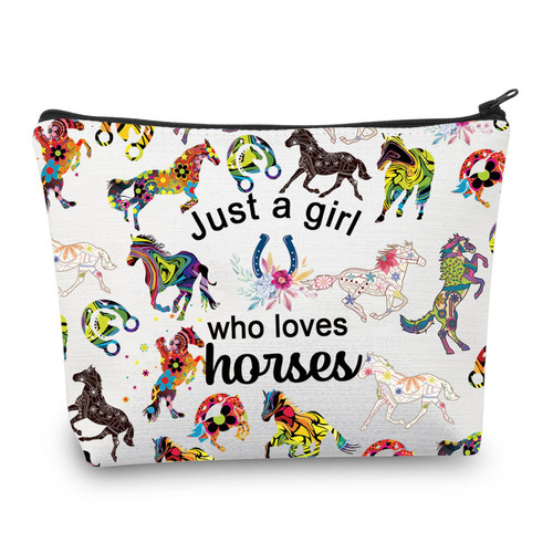CMNIM Horses Gifts for Girls Horse Makeup Bag Just a Girl Who Loves Horses Lover Gifts Horses Cosmetic Bag Zipper Pouch Travel Bag (Horses small bag) CMNIM Horses Gifts for Girls Horse Makeup Bag Just a Girl Who Loves Horses Lover Gifts Horses Cosmetic Bag Zipper Pouch Travel Bag (Horses small bag)