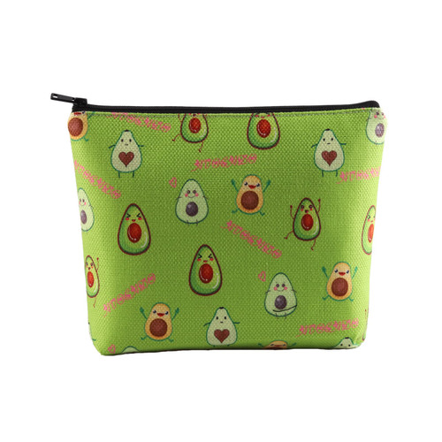 CMNIM Avocado Makeup Bag Avocado Gift Avocado Zipper Pouch Cosmetic Bag Avocado Lovers Gift Guacamole Gift Funny Avocado Travel Bag (Avocado Makeup Bag)