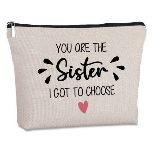 Yegifeyct Sister Gifts from Sister Travel Zipper Makeup Bag Friendship Gifts for Women Friends Good Friend Gifts for Sister Soul Sister Bestie Birthday Christmas gifts for Sister from Brother Yegifeyct Sister Gifts from Sister Travel Zipper Makeup Bag Friendship Gifts for Women Friends Good Friend Gifts for Sister Soul Sister Bestie Birthday Christmas gifts for Sister from Brother