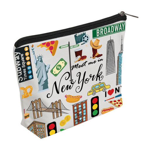 WZJHCL New York City Trip Travel Case Pouch Bag NYC Besties Trip Makeup Pouch Bag New York Vacation Cosmetic Kit Bag New York Travel Gift (New York) WZJHCL New York City Trip Travel Case Pouch Bag NYC Besties Trip Makeup Pouch Bag New York Vacation Cosmetic Kit Bag New York Travel Gift (New York)