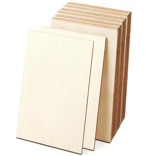 ZQYYQZ 30 Pcs 6 x 4 x 1/16 Inch Basswood Sheets, Thin Unfinished Crafts Plywood Sheets, Plywood Basswood Sheet for DIY Projects, Painting, Architectural Models, Wood Burning(150x100x2mm)