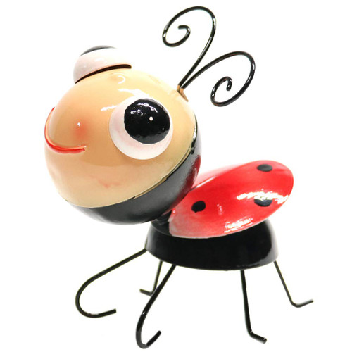 YARDWE Metal Garden Art Decoration Ladybug Insect Garden Outdoor Statue Decor Decorative Figurine for Path Yard Lawn Patio Backyard YARDWE Metal Garden Art Decoration Ladybug Insect Garden Outdoor Statue Decor Decorative Figurine for Path Yard Lawn Patio Backyard