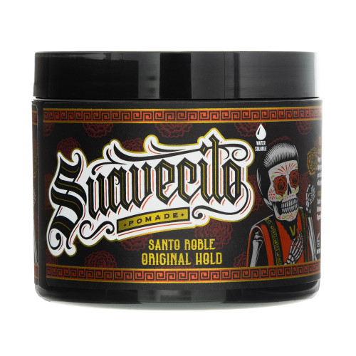 Suavecito Santo Roble Original Hold Pomade Fall Edition 4 oz. - Medium Shine Water Based Wax Like Flake Free Hair Gel - Easy To Wash Out - All Day Hold For All Hairstyles
