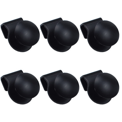 6 Pieces Stainless Steel Glass Door Clip Pull Handle 5-8MM Cabinet Showcase Bathroom Shower Glass Door Clip Handle Office Sliding Door Clip Handle