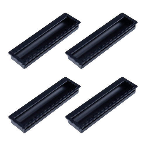 HNGSON Flush Pulls Zinc Alloy Recessed Drawer Handles Concealed Recessed Pulls Handles Cabinet Hardware 4.72-Inch Length,Pack of 4