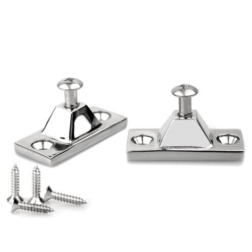 Marine Deck Hinge,Side Mount,316 Stainless Steel Boat Bimini Top Fitting Hardware and Yacht Accessories,Pack of 2,Included Installation Screws