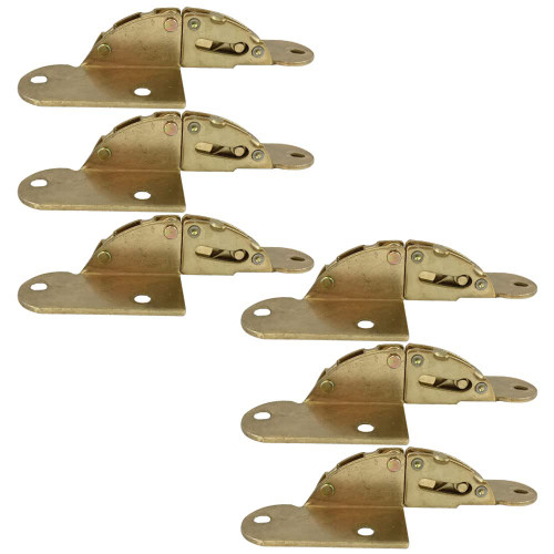 LB-LAIBA 180 Degree Hinge, Folding Flap Hinge, Dining Table Rotating Hinge for Drawers Desk Bed Wardrobes Cabinets Iron Concealed Folding Hing 6 Pieces