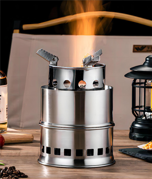 HoweULYE Camping Wood Stove, Wood Burning Stove, Mini Wood Stove, Folding Camp Stove, Backpacking Outdoor Wood Stove for Outdoor Backpacking Hiking Traveling Picnic BBQ HoweULYE Camping Wood Stove, Wood Burning Stove, Mini Wood Stove, Folding Camp Stove, Backpacking Outdoor Wood Stove for Outdoor Backpacking Hiking Traveling Picnic BBQ
