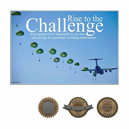 ArtDash® Inspirational Poster Print for Classroom, Home, or Office: CHALLENGE (Heavy Matte Poster Paper, 13"×19") ArtDash® Inspirational Poster Print for Classroom, Home, or Office: CHALLENGE (Heavy Matte Poster Paper, 13"×19")