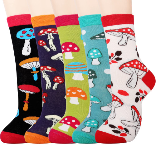 Jeasona Women's Mushroom Socks Mushroom Gifts for Women Fun Funny Cute Socks Jeasona Women's Mushroom Socks Mushroom Gifts for Women Fun Funny Cute Socks