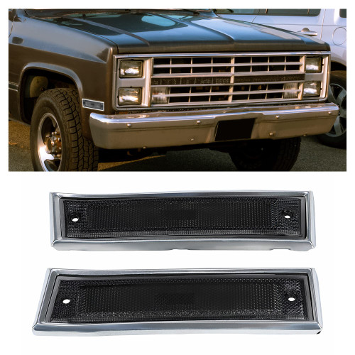 HECASA Side Marker Light Compatible with 1981-1991 GMC Chevrolet Suburban C/K 1500 2500 Truck Blazer Jimmy Base Replacement for 915557 915558 GM2551107 GM2550115 18120166 18120066 W/O Bulbs Smoke Lens HECASA Side Marker Light Compatible with 1981-1991 GMC Chevrolet Suburban C/K 1500 2500 Truck Blazer Jimmy Base Replacement for 915557 915558 GM2551107 GM2550115 18120166 18120066 W/O Bulbs Smoke Lens