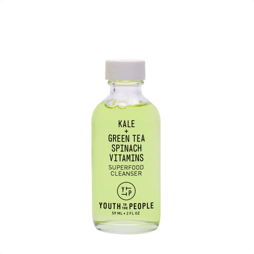 Youth To The People Facial Cleanser - Kale and Green Tea Cleanser - Gentle Face Wash, Makeup Remover + Pore Minimizer for All Skin Types - Vegan, Mini Travel Size (2oz)