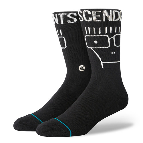 Stance Descendents Crew Socks (Medium, Washed Black)