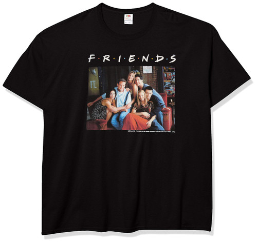Warner Bros Men's Couch Friends, Black, x-Large