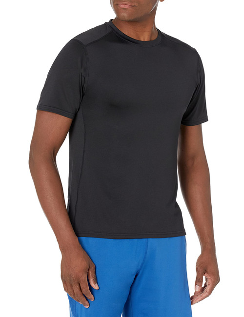 Amazon Essentials Men's Tech Stretch Short-Sleeve T-Shirt, Black, XX-Large