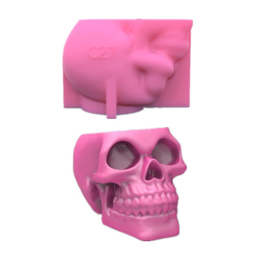 3D Skull Flowerpot Silicone Molds Epoxy Resin Mold Plant Pot Concrete Plaster Silicone Mould for Storage Box Jewelry Trinket Container DIY Resin Casting Crafts