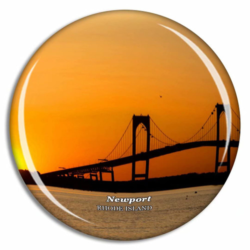Newport Rhode Island That was 3 Words Rhode Island USA Fridge Magnet Travel Gift Souvenir Collection 3D Crystal Glass