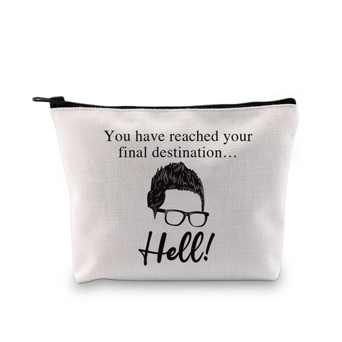 G2TUP Zak Bagans Gift We Will You Have Reached Your Final Destination Hell Makeup Bag Ghost Adventures Show Cosmetic Bag Zak Bagans Fan Gift (Your Final Destination Hell MB)