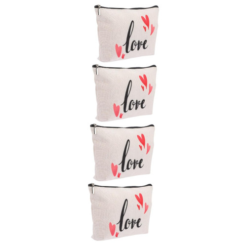 FOMIYES 4 pcs zipper storage bag makeup travel bag organizer cosmetic organizer bag traveling makeup bag travel cosmetics bag makeup carrying case Makeup Case Cotton linen Toiletry Bag FOMIYES 4 pcs zipper storage bag makeup travel bag organizer cosmetic organizer bag traveling makeup bag travel cosmetics bag makeup carrying case Makeup Case Cotton linen Toiletry Bag