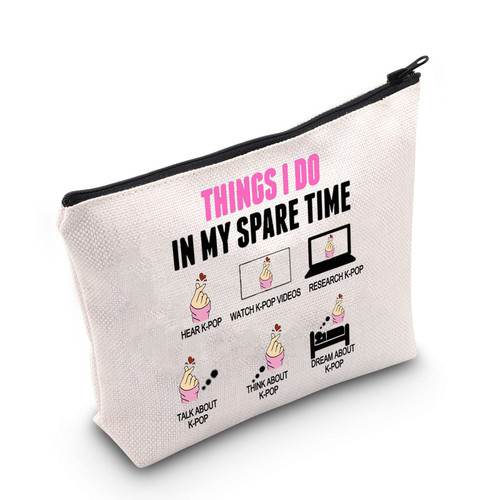 MEIKIUP Funny K-pop Lover Gift K-pop Merchandise Korean Drama Fan Gift K-Drama Girl Makeup Bag (ThingsinmySpareTimeBAG) MEIKIUP Funny K-pop Lover Gift K-pop Merchandise Korean Drama Fan Gift K-Drama Girl Makeup Bag (ThingsinmySpareTimeBAG)
