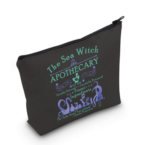 POFULL Sea Witch Apothecary Gift Little Mermaid Inspired Gift Halloween Villain Cosmetic Bag (The Sea Witch Cosmetic Bag) POFULL Sea Witch Apothecary Gift Little Mermaid Inspired Gift Halloween Villain Cosmetic Bag (The Sea Witch Cosmetic Bag)