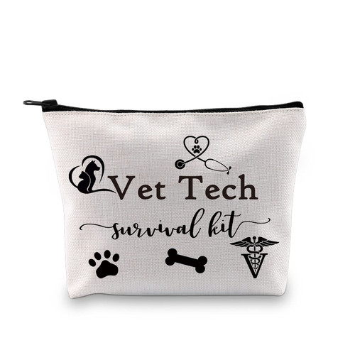 Veterinarian Tech Gift Tech Gift Vet Tech Survival Kit Travel Makeup Cosmetic Bags for Graduation (Vet Tech Bag) Veterinarian Tech Gift Tech Gift Vet Tech Survival Kit Travel Makeup Cosmetic Bags for Graduation (Vet Tech Bag)