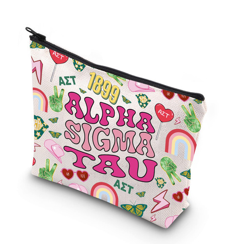 WCGXKO Sorority Gift Kay Dee Gift Alpha Sigma Tau Zipper bag Travel bag (ALPHA SIGMA TAU)