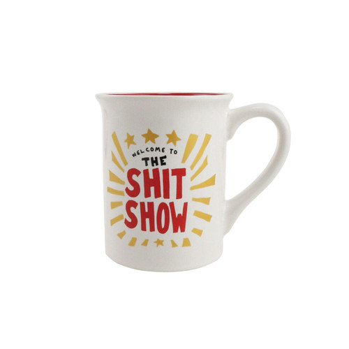 Enesco Our Name is Mud Welcome to The Show Coffee Mug, 16 Ounce, Multicolor