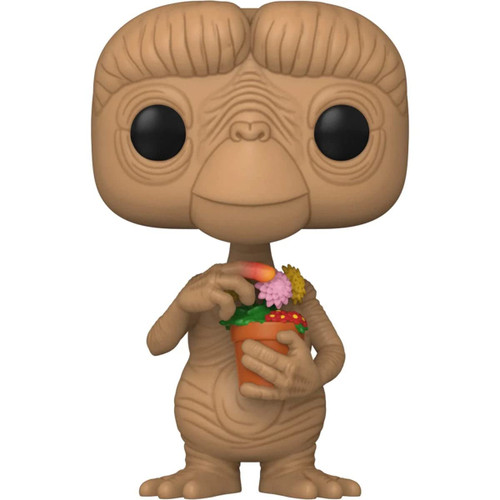 POP E.T. The Extra-Terrestrial - E.T. with Flowers Funko Vinyl Figure (Bundled with Compatible Box Protector Case), Multicolored, 3.75 inches