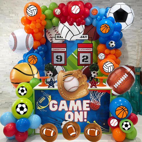 Sport Balloons Arch Garland Football Party Decoration White Brown Green Orange Blue Balloons Camping Party Supplies for Sport Favor Theme Birthday Party Decorations (2) Sport Balloons Arch Garland Football Party Decoration White Brown Green Orange Blue Balloons Camping Party Supplies for Sport Favor Theme Birthday Party Decorations (2)