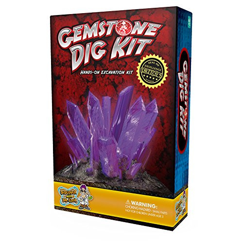 Gemstone Dig Science Kit  Excavate 3 Amazing Crystals