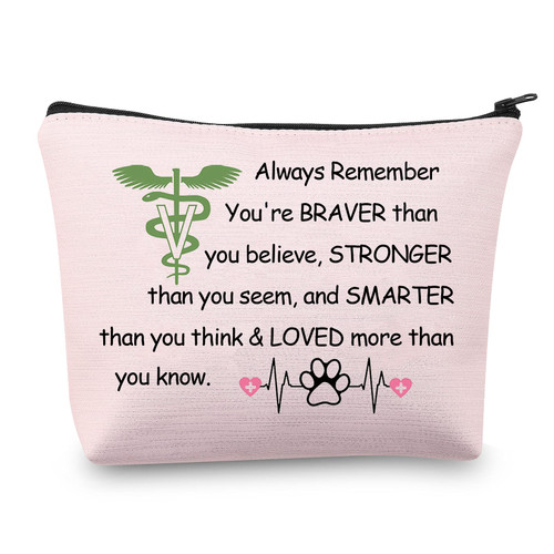 Vet Tech Gifts Veterinarian Makeup Bag Vet Assistant Gifts Veterinary Student Gifts Zipper Pouch Travel Toiletry Bag Cosmetic Bag (Vet Tech bag pink) Vet Tech Gifts Veterinarian Makeup Bag Vet Assistant Gifts Veterinary Student Gifts Zipper Pouch Travel Toiletry Bag Cosmetic Bag (Vet Tech bag pink)