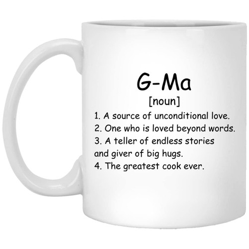 GavinsDesigns G-Ma Noun Coffee Mug - G-Ma Definition Mug - Gift For G-Ma - Birthday Gifts For G-Ma - G-Ma Gifts - Mothers Day Gift - Christmas Gifts 11oz